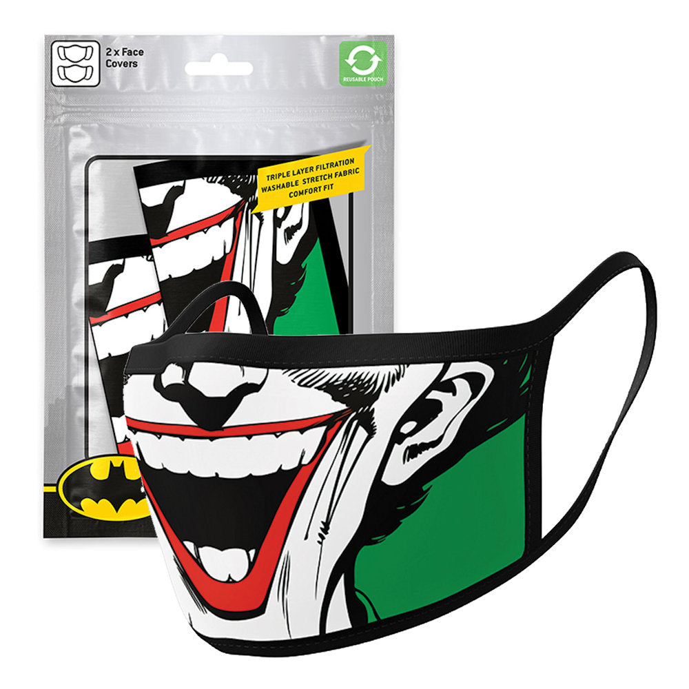 【廃番ラスト販売/特別価格】DC COMICS DCコミックス - Joker Face 2枚セット / ファッション・マスク