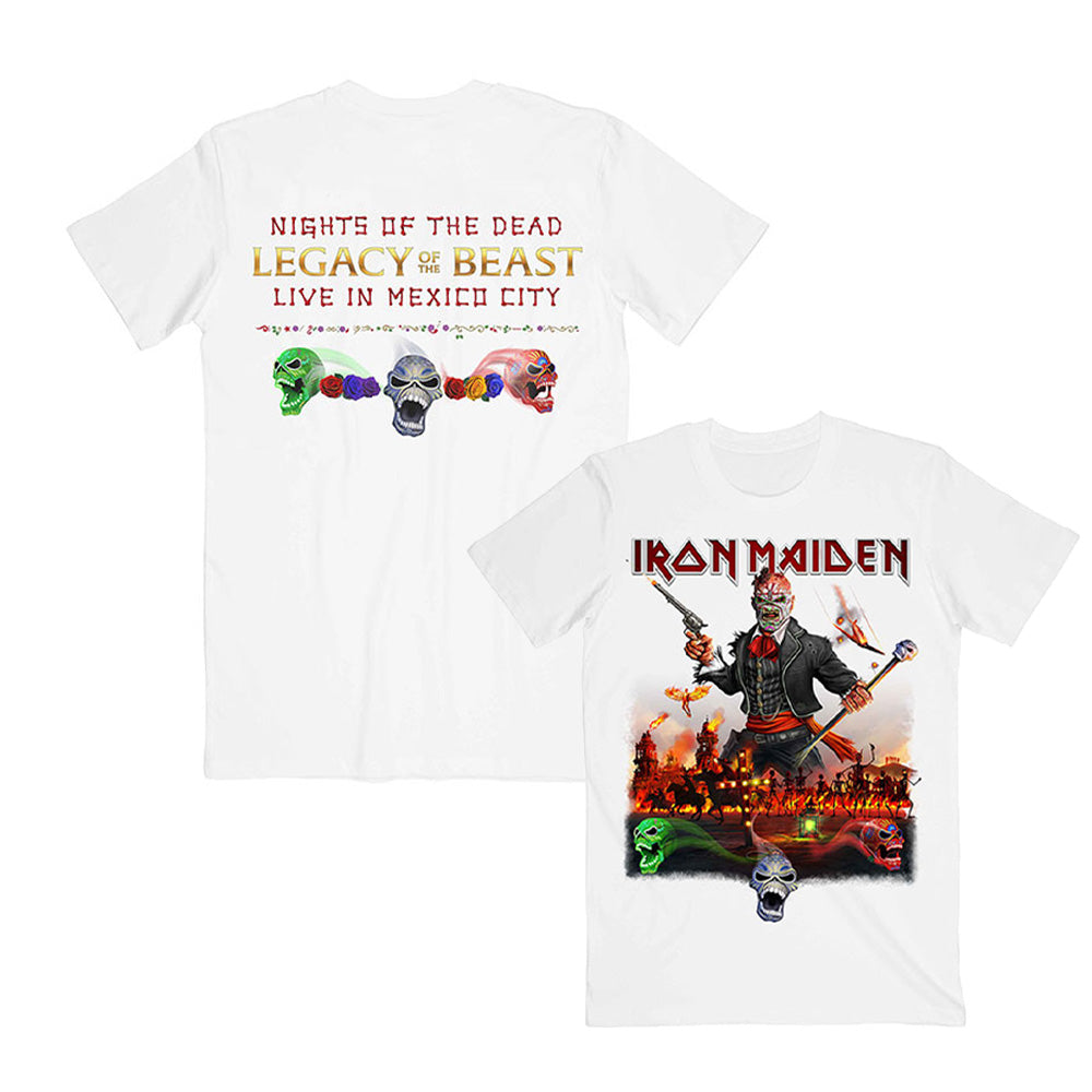 IRON MAIDEN アイアンメイデン (結成 50周年 ) - Legacy of the Beast Live In Mexico City / バックプリントあり / Tシャツ / メンズ 【公式 / オフィシャル】