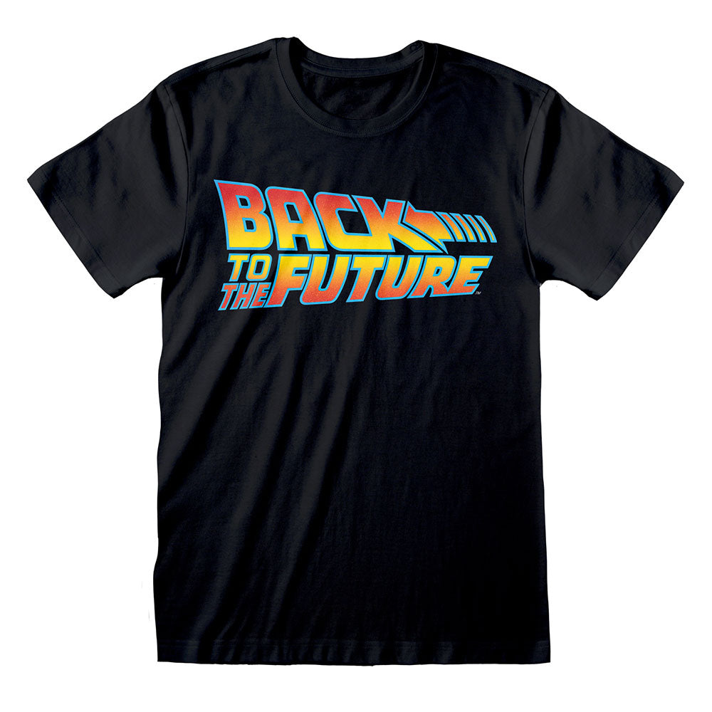 【廃番ラスト販売/特別価格】BACK TO THE FUTURE バックトゥザフューチャー (劇場公開 40周年 ) - Vintage Logo / Tシャツ / メンズ 【公式 / オフィシャル】