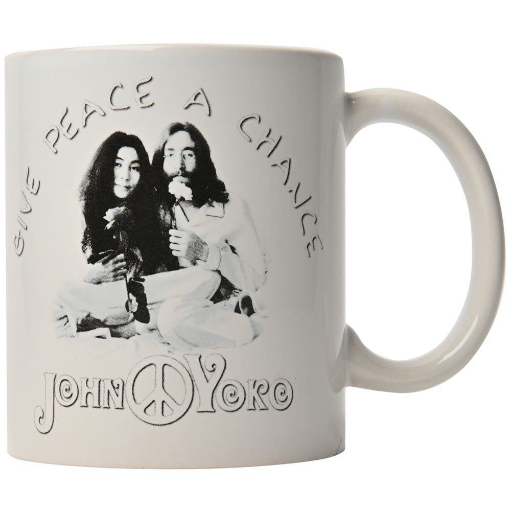 JOHN LENNON ジョンレノン (生誕 85年 ) - Give Peace A Chance / マグカップ 【公式 / オフィシャル】