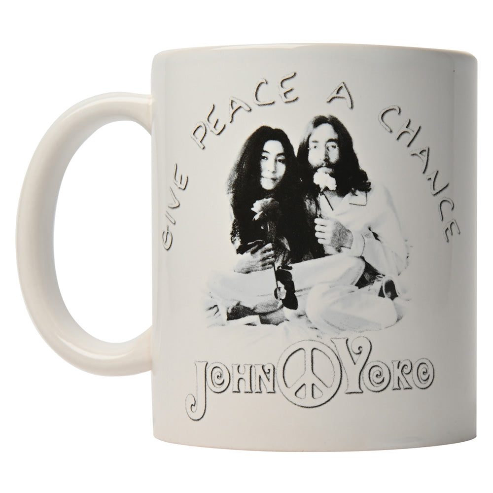 JOHN LENNON ジョンレノン (生誕 85年 ) - Give Peace A Chance / マグカップ 【公式 / オフィシャル】