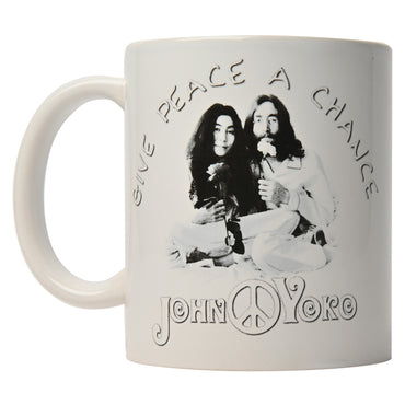 JOHN LENNON ジョンレノン (生誕 85年 ) - Give Peace A Chance / マグカップ 【公式 / オフィシャル】