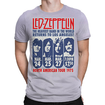 LED ZEPPELIN レッドツェッペリン (公式 映画公開 記念 ) - LA 1975  / タイダイ / Tシャツ / メンズ 【公式 / オフィシャル】