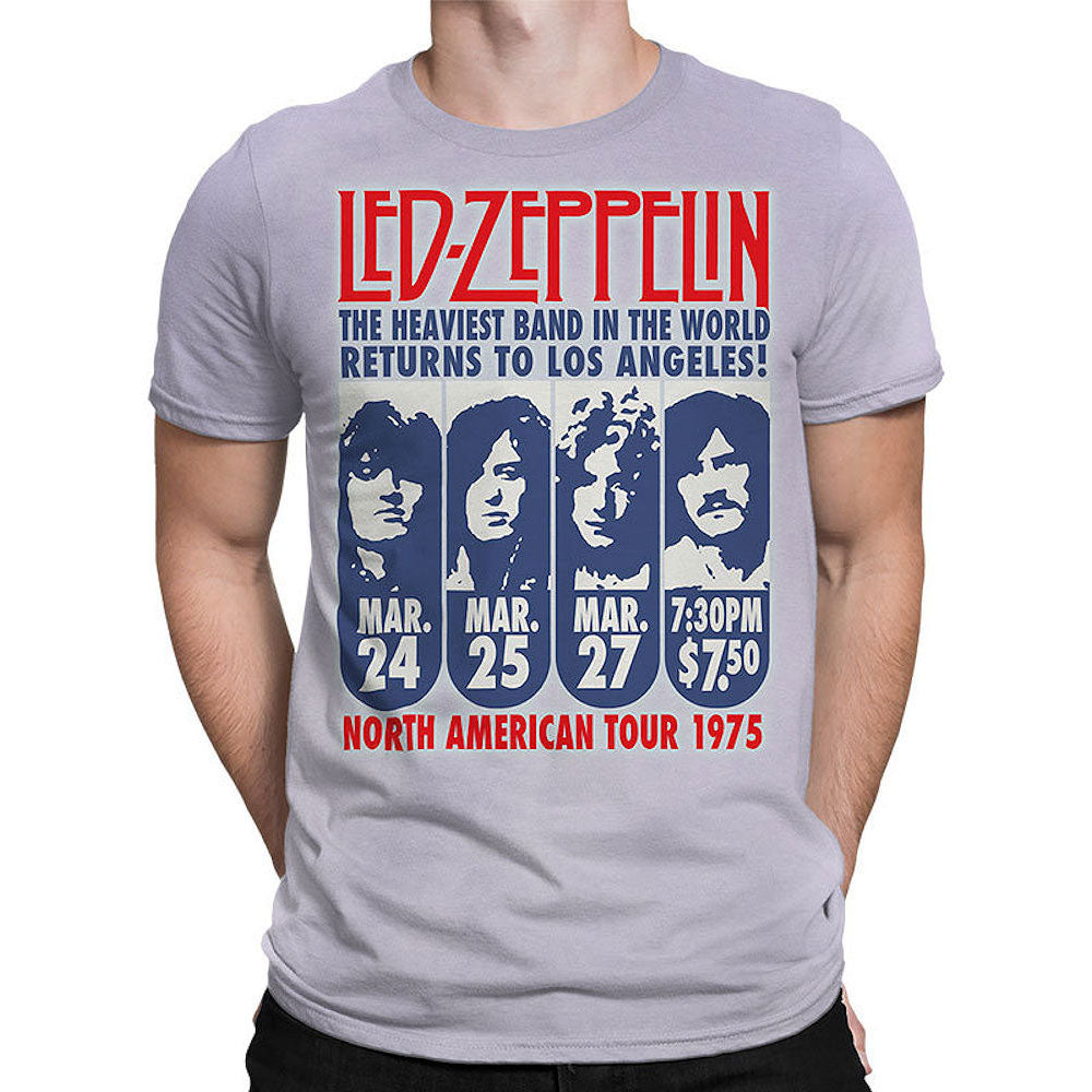 LED ZEPPELIN レッドツェッペリン (公式 映画公開 記念 ) - LA 1975  / タイダイ / Tシャツ / メンズ 【公式 / オフィシャル】
