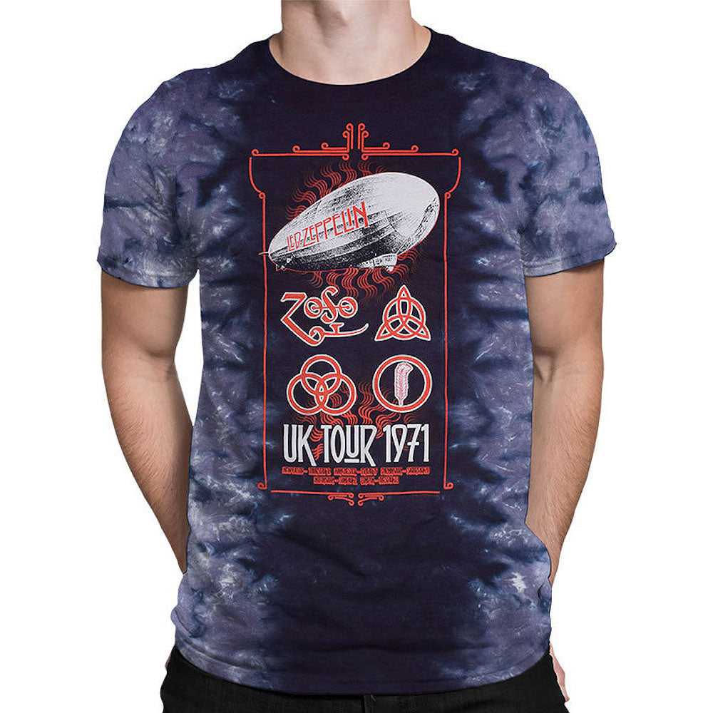 LED ZEPPELIN レッドツェッペリン (公式 映画公開 記念 ) - Uk Tour 1971  / タイダイ / Tシャツ / メンズ 【公式 / オフィシャル】