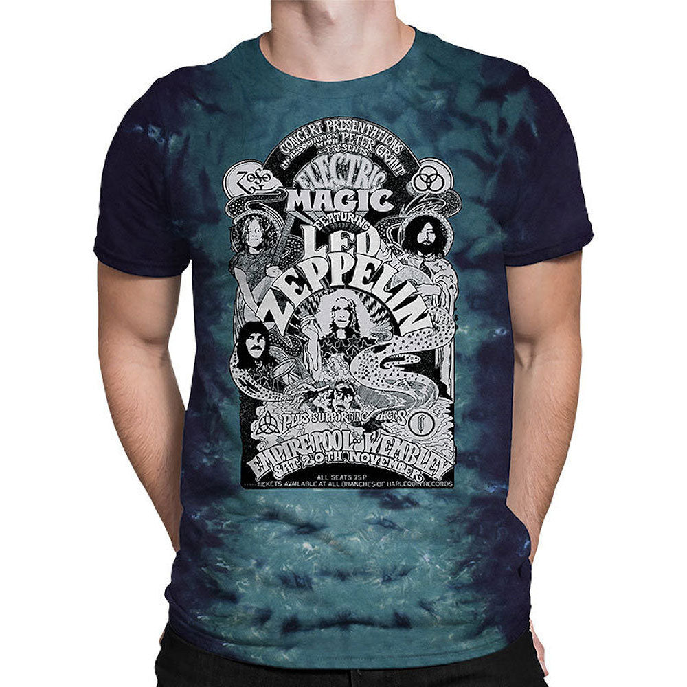LED ZEPPELIN レッドツェッペリン (公式 映画公開 記念 ) - ELECTRIC MAGIC / タイダイ / Tシャツ / メンズ 【公式 / オフィシャル】
