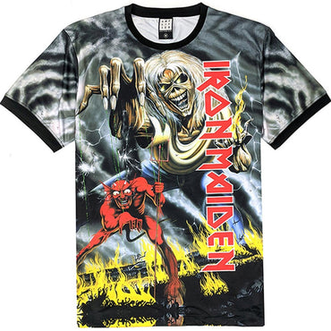 IRON MAIDEN アイアンメイデン (結成 50周年 ) - NUMBER OF THE BEAST / バックプリントあり / Amplified（ ブランド ） / Tシャツ / メンズ