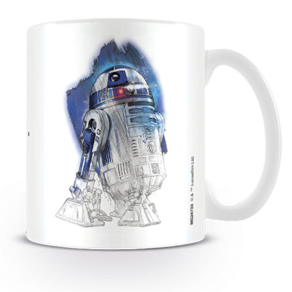 STAR WARS スターウォーズ - R2-D2 Brushstroke / マグカップ 【公式 / オフィシャル】