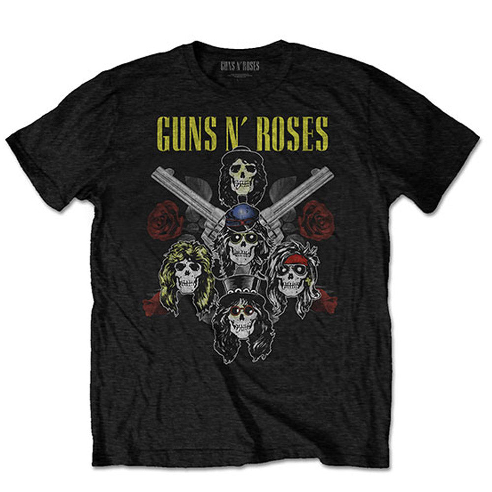 GUNS N ROSES ガンズアンドローゼズ (5月 来日 記念 ) - Pistols & Roses / バックプリントあり / Tシャツ / メンズ 【公式 / オフィシャル】