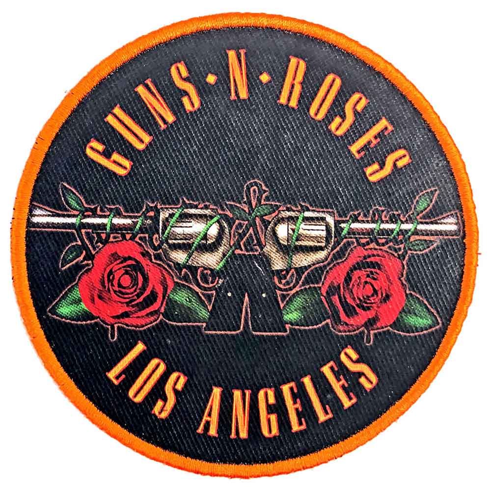 GUNS N ROSES ガンズアンドローゼズ (5月 来日 記念 ) - Los Angeles Orange / ワッペン 【公式 / オフィシャル】
