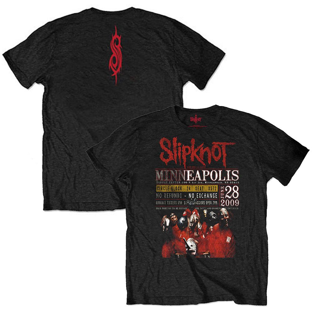 SLIPKNOT スリップノット - Minneapolis '09 / ECO - TEE / バックプリントあり / Tシャツ / メンズ - PGS