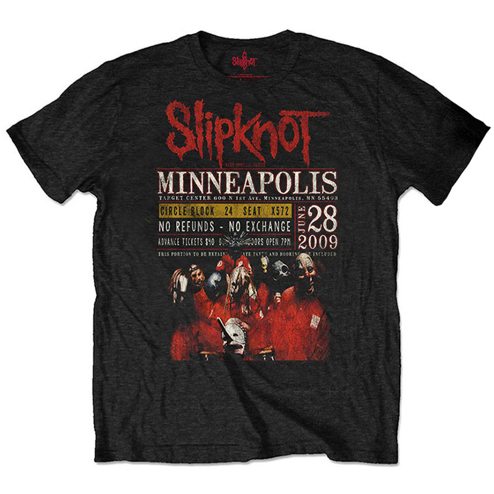 SLIPKNOT スリップノット (結成 30周年 ) - Minneapolis '09 / ECO-TEE / バックプリントあり / Tシャツ / メンズ 【公式 / オフィシャル】