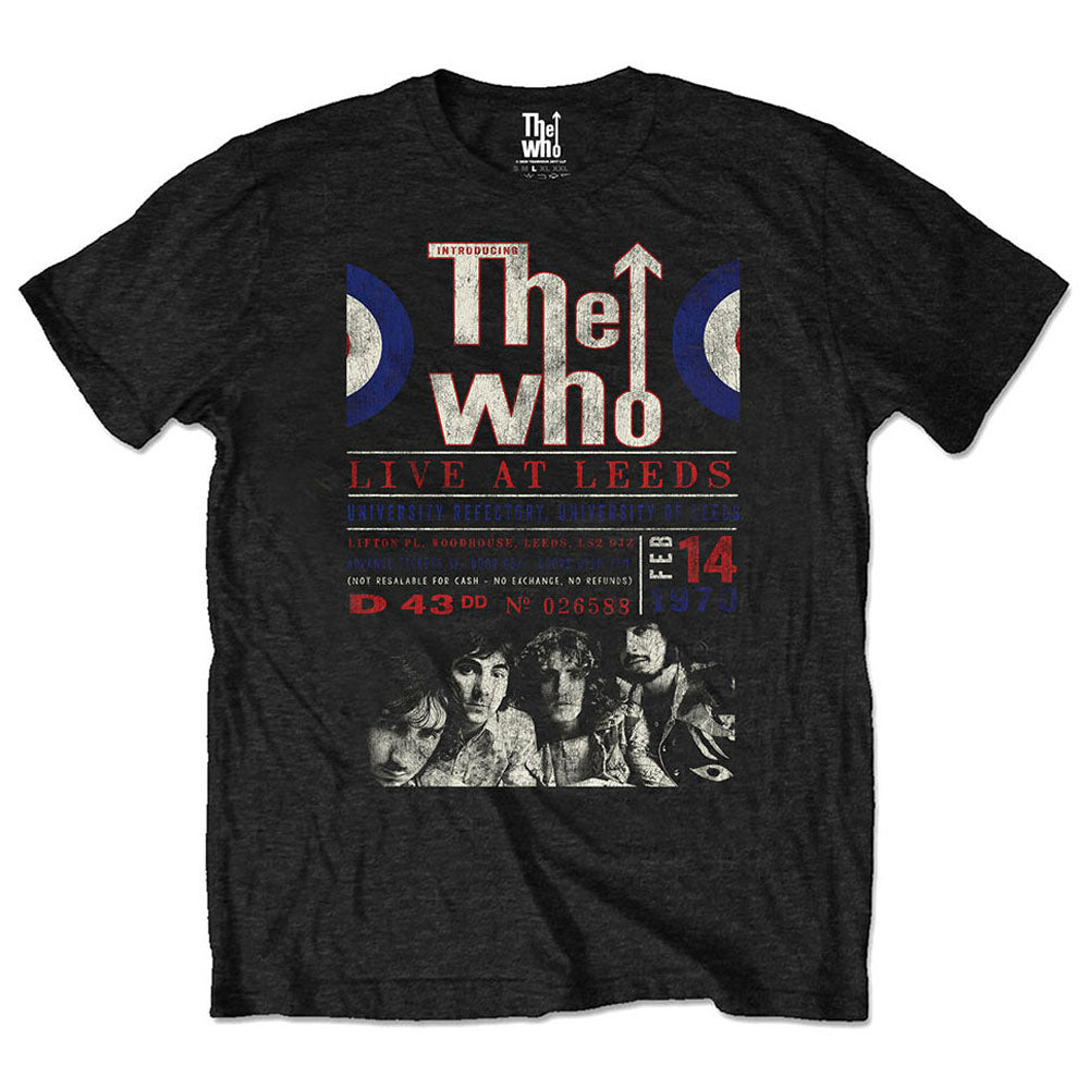 THE WHO ザ・フー (デビュー 60周年 ) - Live At Leeds '70 / ECO-TEE / Tシャツ / メンズ 【公式 / オフィシャル】