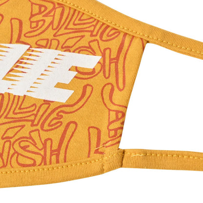 【廃番ラスト販売/特別価格】BILLIE EILISH ビリーアイリッシュ - Racer Logo & Graffiti Yellow / ファッション・マスク