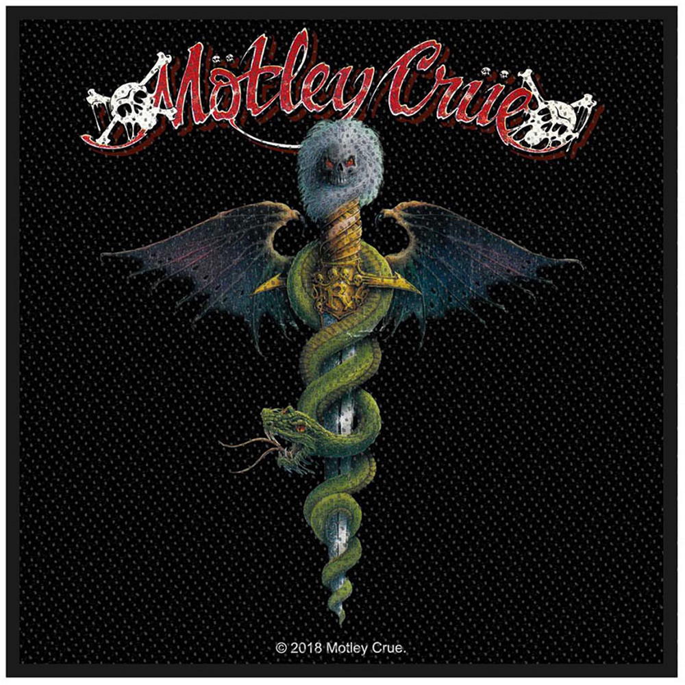 MOTLEY CRUE モトリークルー (来日 40周年 ) - STANDARD PATCH / DR FEELGOOD (LOOSE) / ワッペン 【公式 / オフィシャル】
