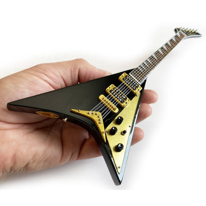 OZZY OSBOURNE - (追悼 ) - Randy's Signature Black V Miniature Guitar Replica Collectible