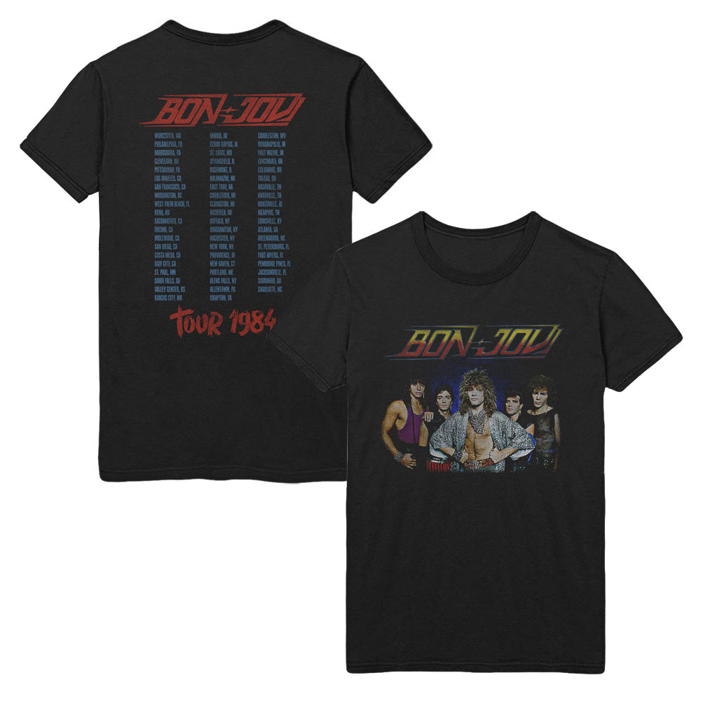 BON JOVI ボンジョヴィ - Tour '84 / バックプリントあり / Tシャツ / メンズ 【公式 / オフィシャル】