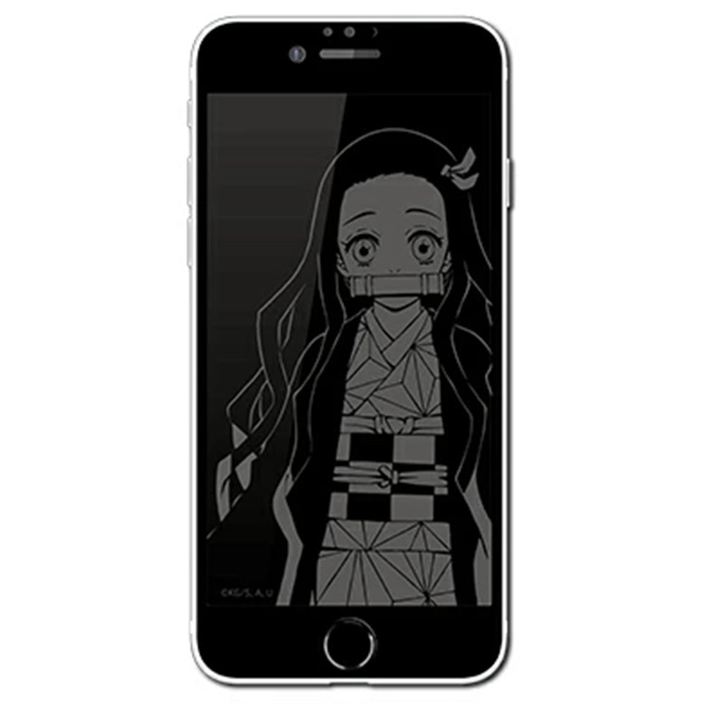 【廃番ラスト販売/特別価格】DEMON SLAYER 鬼滅の刃 - 竈門禰豆子 / iPhoneSE(第2世代)対応 ガラススクリーンプロテクター / スマホ・アクセサリー - PGS