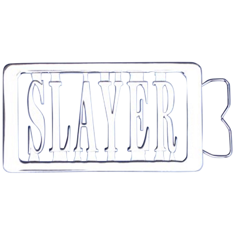 SLAYER スレイヤー (Kerry King 10月 来日 ) - RECTANGLE BELT BUCKLE【限定】 / ベルト・バックル 【公式 / オフィシャル】