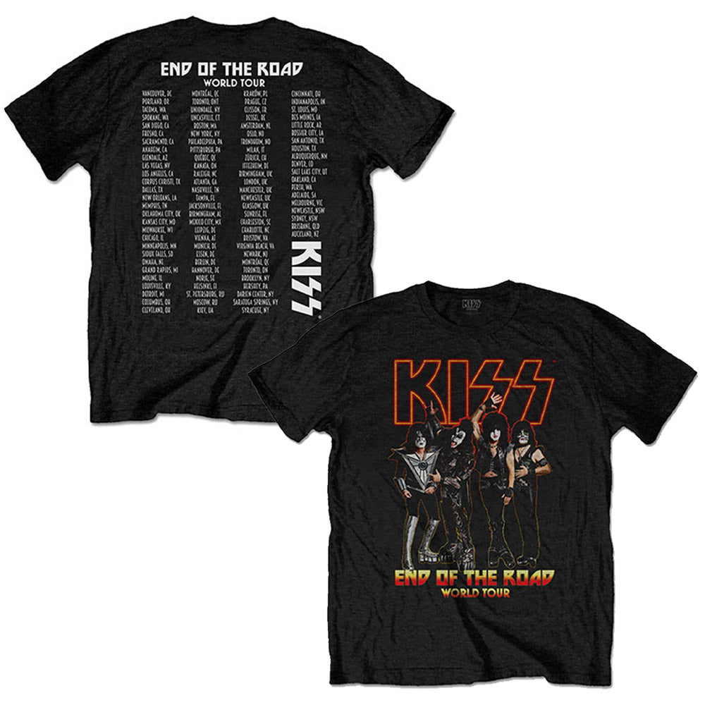 KISS キッス - End Of The Road Tour / バックプリントあり / Tシャツ / メンズ 【公式 / オフィシャル】