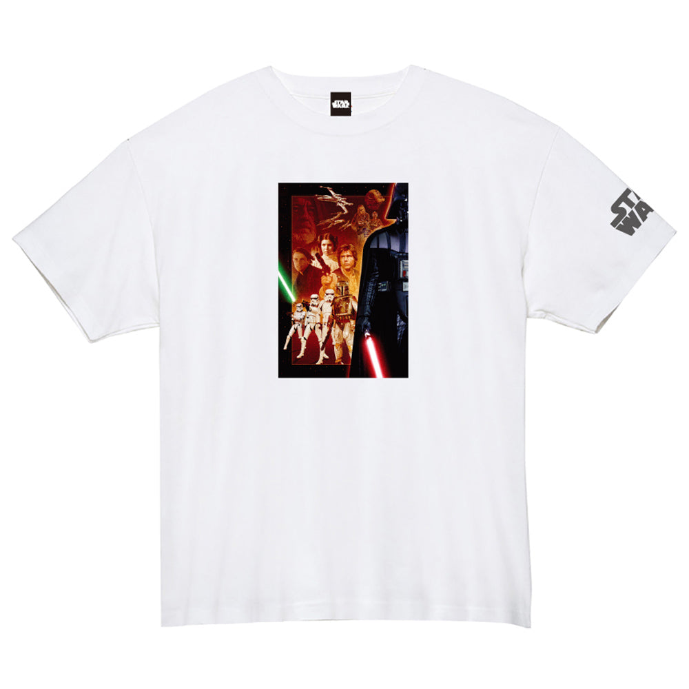 STAR WARS スターウォーズ - 蓄光ロゴTシャツ(集合) / ホワイト / 限定商品 / Tシャツ / メンズ 【公式 / オフィシャル】