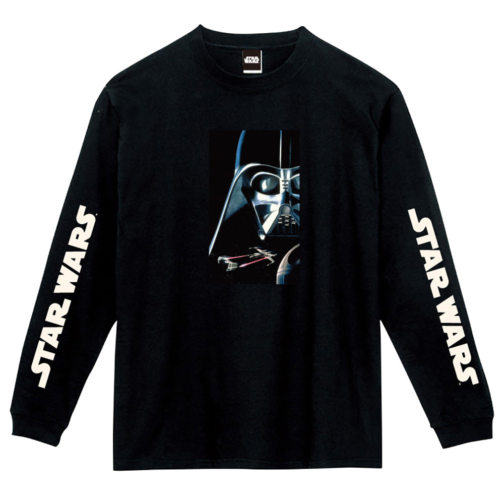 STAR WARS - 蓄光ロゴロングスリーブTシャツ(ダース・ベイダー) / ブラック / 長袖 / 限定商品
