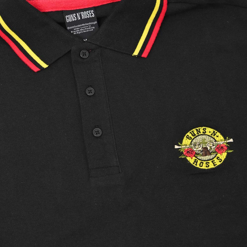 GUNS N ROSES ガンズアンドローゼズ (デビュー 40周年 ) - Classic Logo / ポロシャツ / メンズ