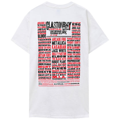 フェス公式Tシャツ GLASTONBURY グラストンベリー (開催 55周年 ) - FESTIVAL 2014 （超レア） / バックプリントあり / Tシャツ / メンズ