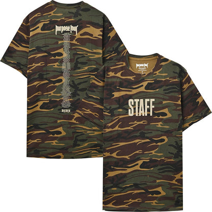 JUSTIN BIEBER ジャスティンビーバー - Purpose Tour Staff (Ex - Tour / バックプリントあり) / Tシャツ / メンズ - PGS