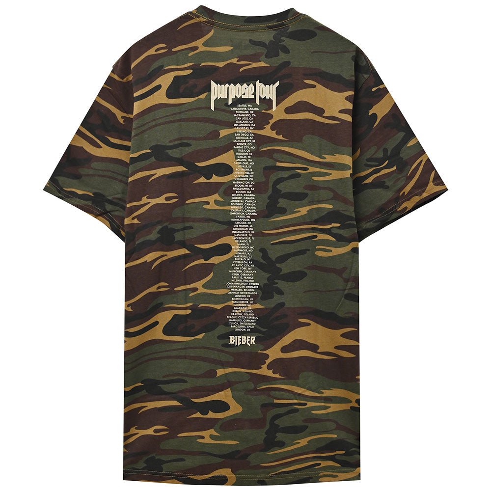 JUSTIN BIEBER ジャスティンビーバー - Purpose Tour Staff (Ex - Tour / バックプリントあり) / Tシャツ / メンズ - PGS