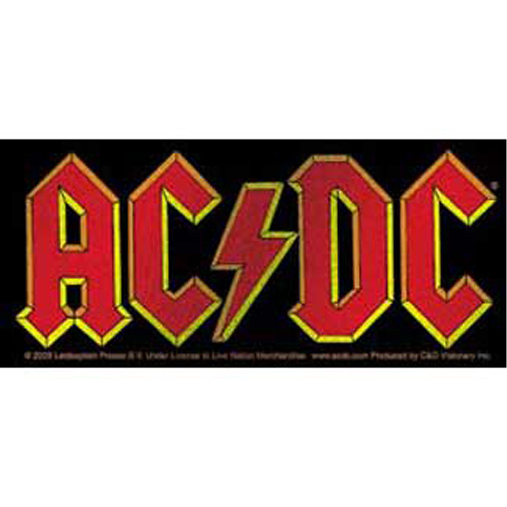 AC/DC エーシーディーシー (Back in Black 45周年 ) - LOGO / ステッカー 【公式 / オフィシャル】