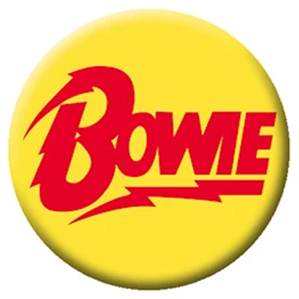 DAVID BOWIE デヴィッドボウイ - Bolt Logo / バッジ 【公式 / オフィシャル】