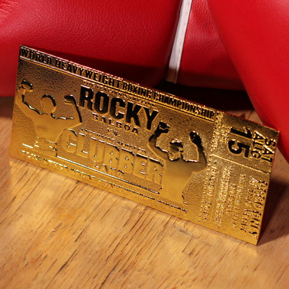 ROCKY ロッキー - III Clubber Lang 24K Gold Plated Limited Edition Fight Ticket / 世界限定1976枚 / コレクタブル