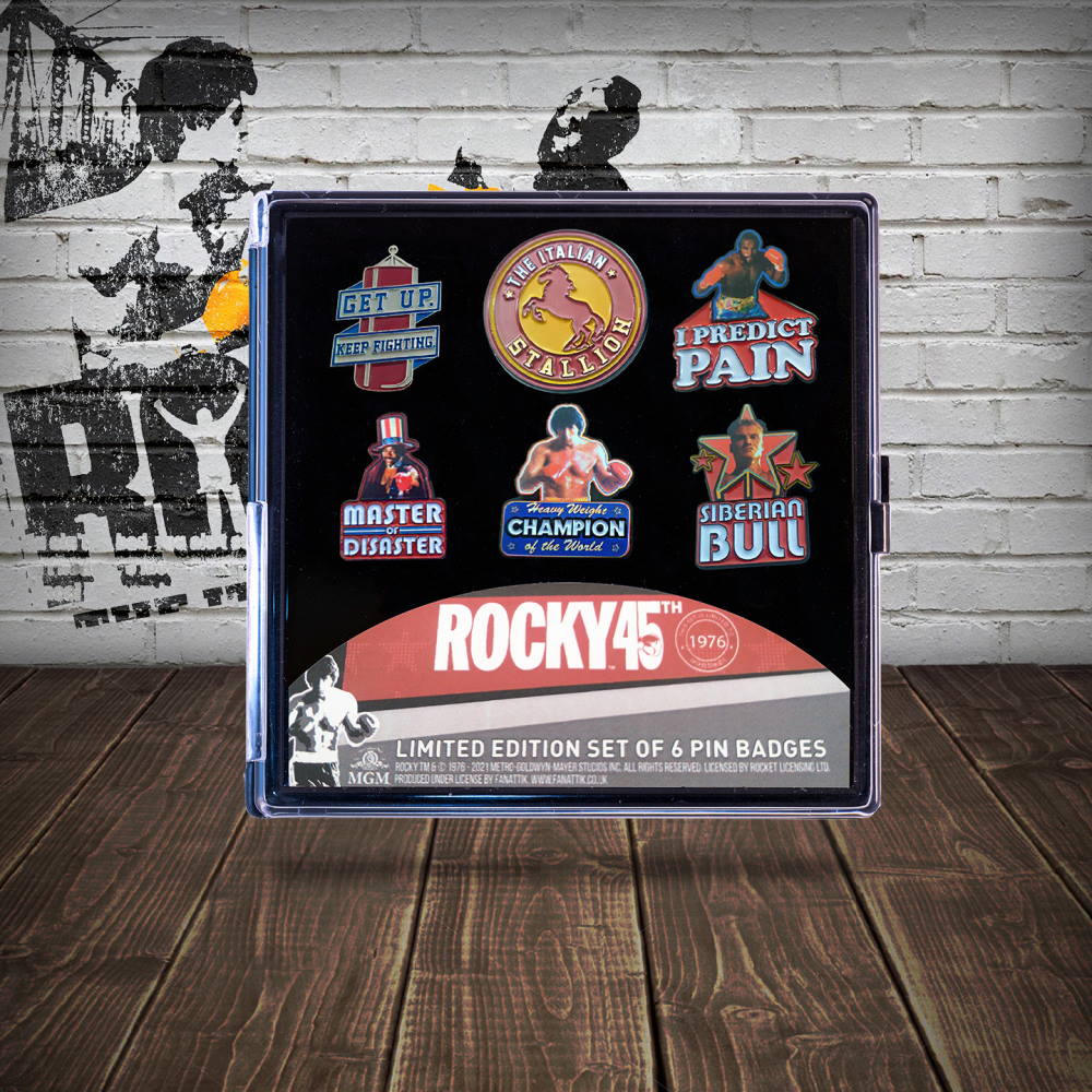 ROCKY - Limited Edition 6 Pack of Pins / Limited to 1976 pieces worldwide / Badge