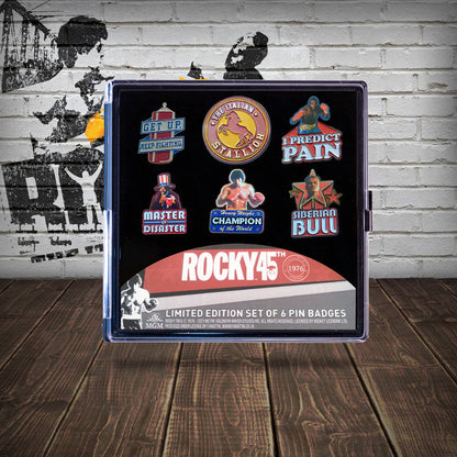 ROCKY - Limited Edition 6 Pack of Pins / Limited to 1976 pieces worldwide / Badge