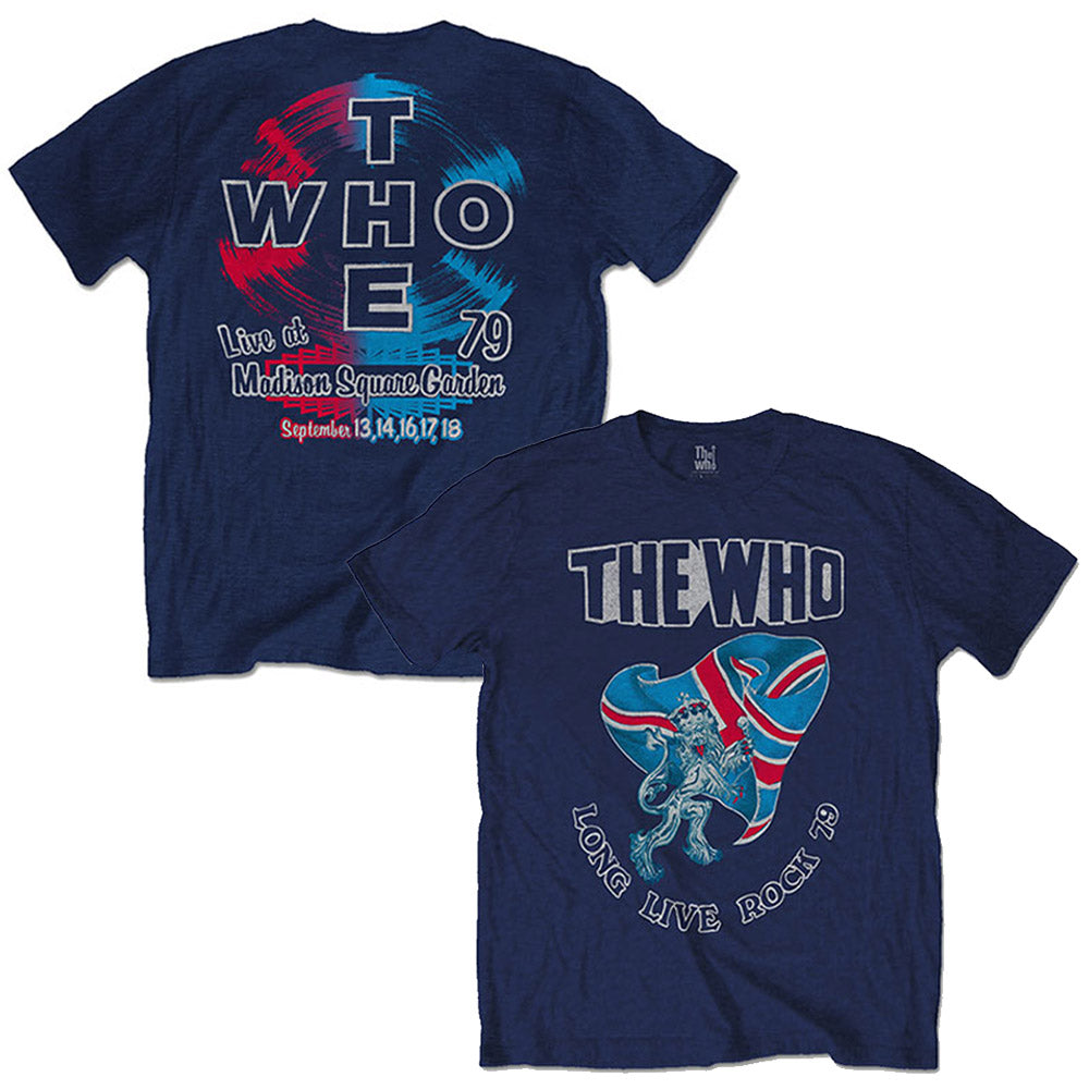 THE WHO ザ・フー (デビュー 60周年 ) - Long Live Rock '79 / バックプリントあり / Tシャツ / メンズ 【公式 / オフィシャル】