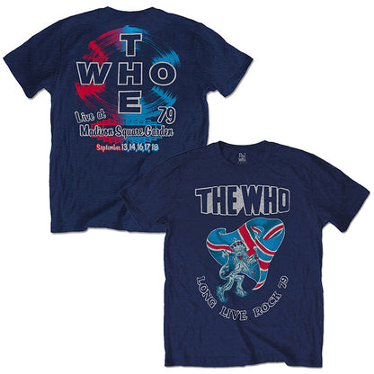 THE WHO ザ・フー (映画公開記念 ) - Long Live Rock '79 / バックプリントあり / Tシャツ / メンズ 【公式 / オフィシャル】