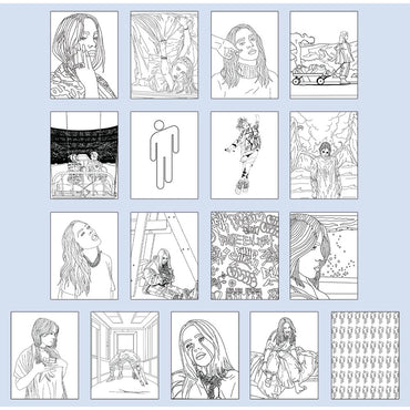 BILLIE EILISH ビリーアイリッシュ - COLOURING BOOK / BILLIE / グッズ 【公式 / オフィシャル】