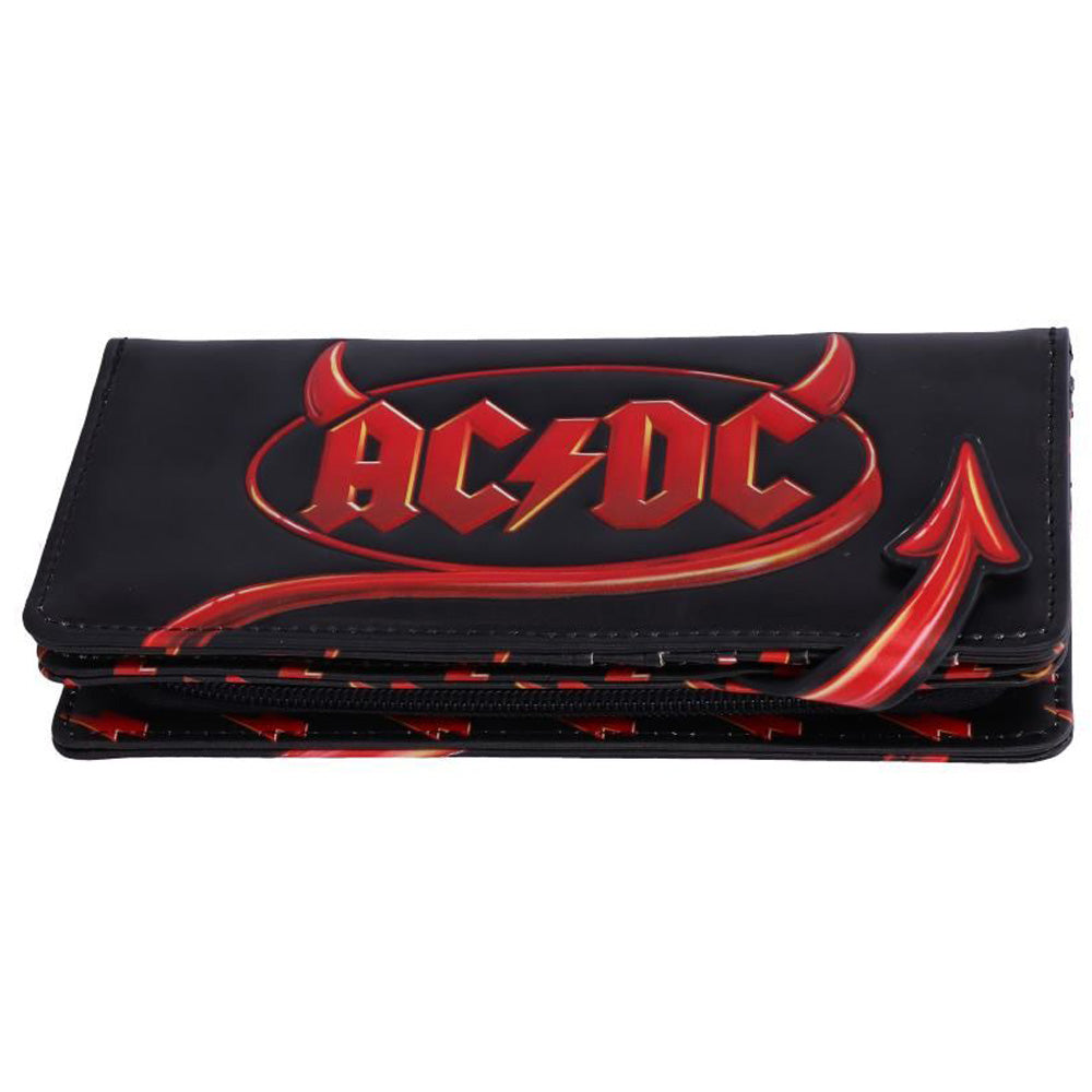 AC/DC エーシーディーシー (来日 45周年 ) - Logo Lightning Embossed Purse Wallet / 財布