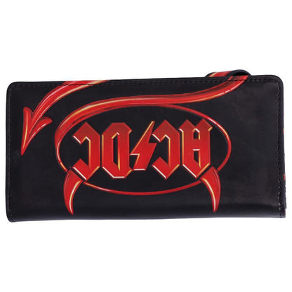 AC/DC エーシーディーシー (来日 45周年 ) - Logo Lightning Embossed Purse Wallet / 財布