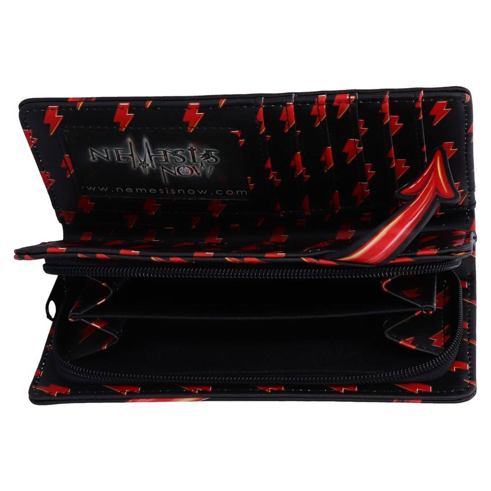 AC/DC エーシーディーシー (来日 45周年 ) - Logo Lightning Embossed Purse Wallet / 財布