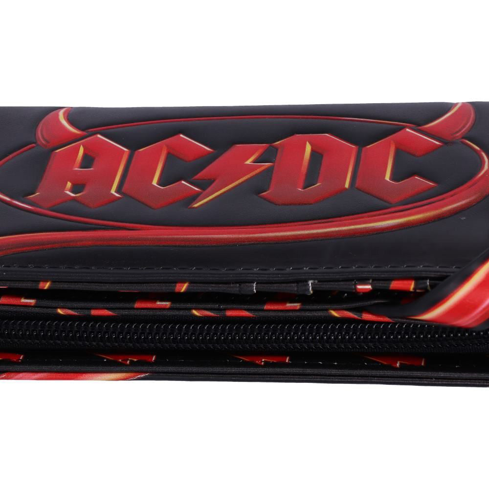 AC/DC エーシーディーシー (来日 45周年 ) - Logo Lightning Embossed Purse Wallet / 財布