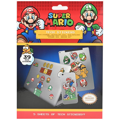 SUPER MARIO スーパーマリオ (40周年 ) - Mushroom Kingdom Tech Sticker（39種類） / ステッカー