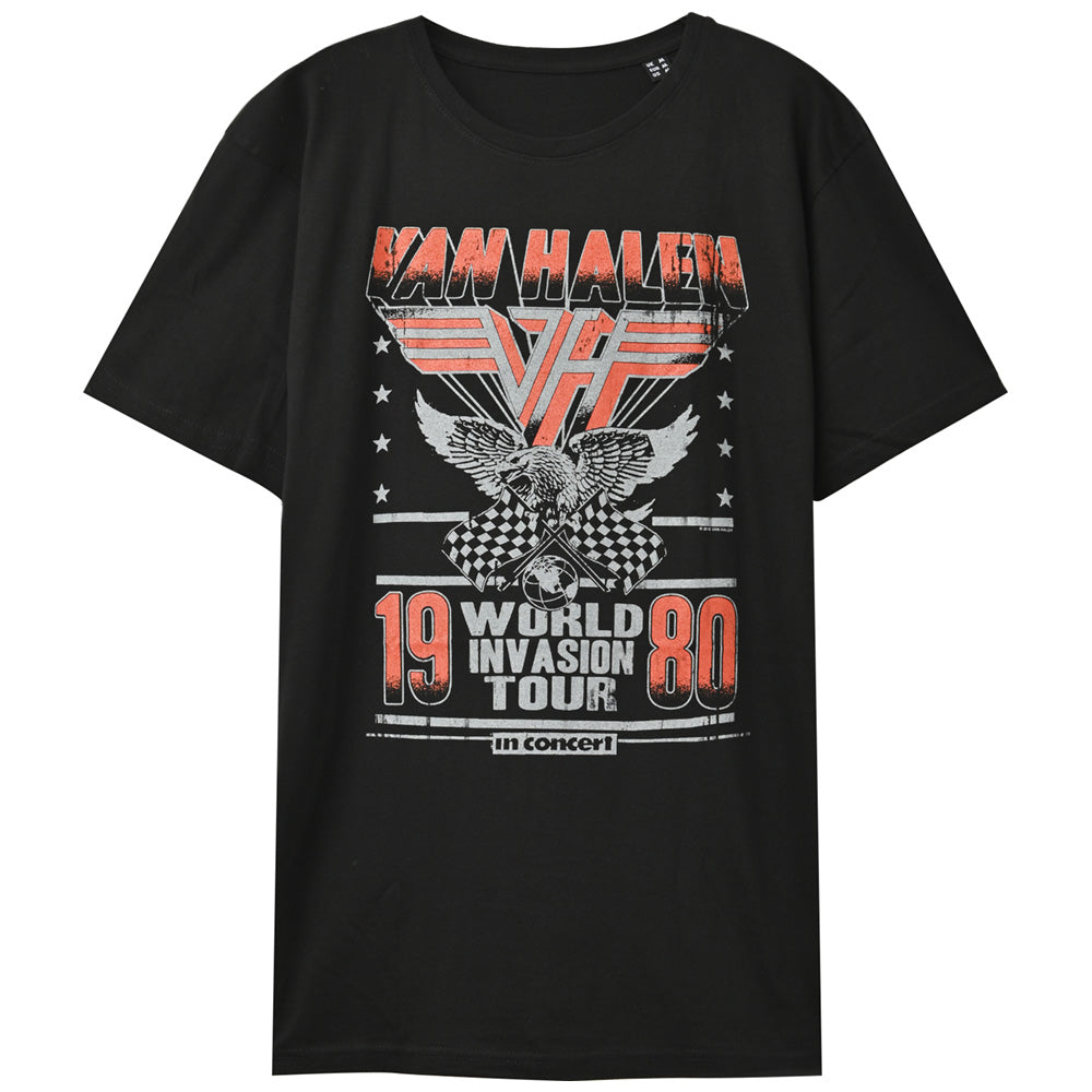 【廃番ラスト販売/特別価格】VAN HALEN ヴァンヘイレン (エドワード生誕 70周年 ) - Invasion Tour '80 / Tシャツ / メンズ 【公式 / オフィシャル】