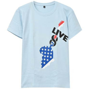 LIVE 8 ライブエイト - Live 8 US Event （超レア） / バックプリントあり / Tシャツ / レディース