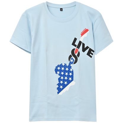 LIVE 8 ライブエイト - Live 8 US Event （超レア） / バックプリントあり / Tシャツ / レディース