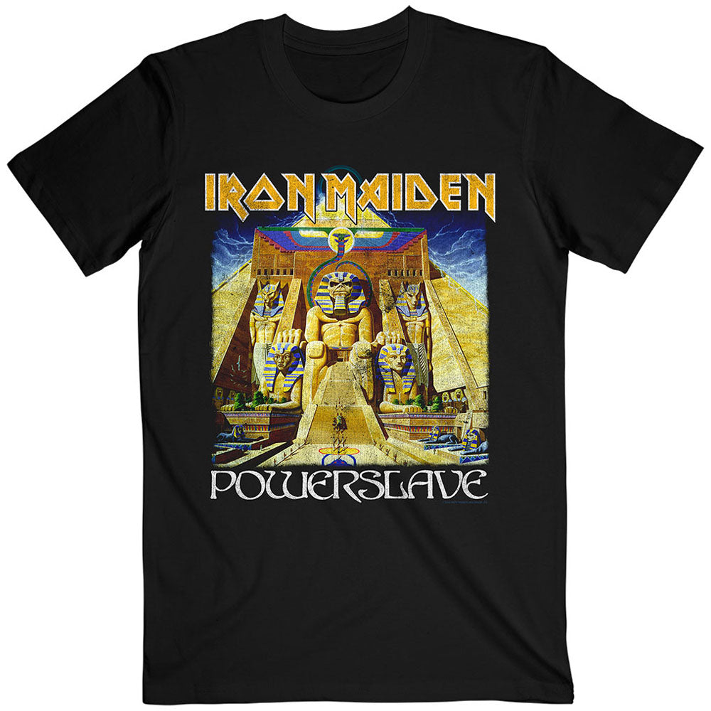 IRON MAIDEN アイアンメイデン (結成 50周年 ) - Powerslave World Slavery Tour / バックプリントあり / Tシャツ / メンズ 【公式 / オフィシャル】