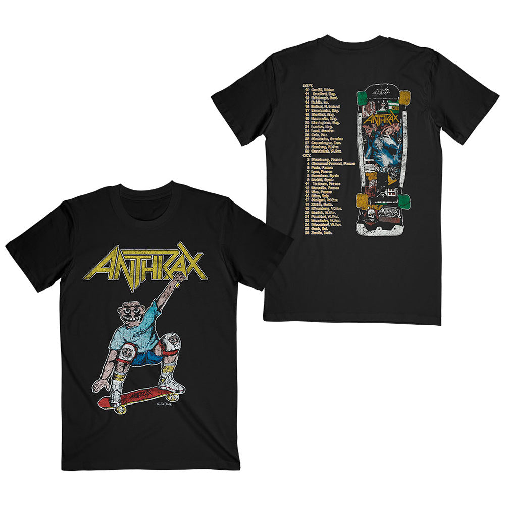 ANTHRAX アンスラックス - Spreading Skater Notman Vintage / バックプリントあり / Tシャツ / メンズ 【公式 / オフィシャル】