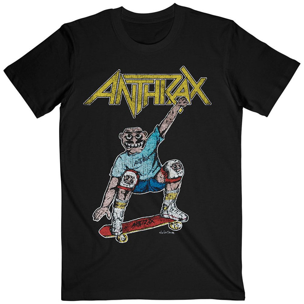ANTHRAX アンスラックス - Spreading Skater Notman Vintage / バックプリントあり / Tシャツ / メンズ 【公式 / オフィシャル】