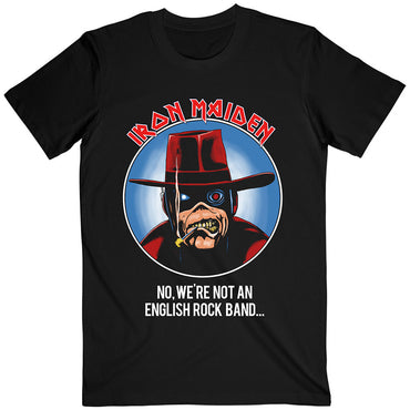 IRON MAIDEN アイアンメイデン (結成 50周年 ) - Not An English Rock Band / バックプリントあり / Tシャツ / メンズ